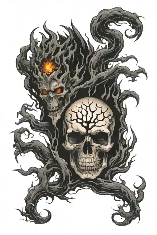 air earth water fire tattoo design idea