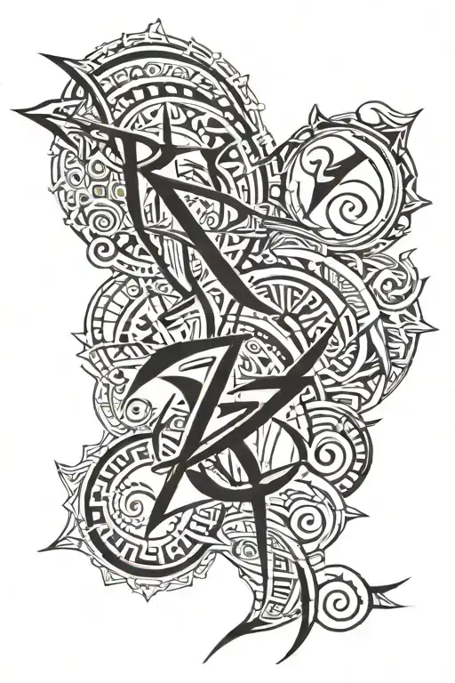 Raiden and Megha name tattoo tattoo design idea