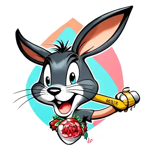 looney tunes tattoo design idea