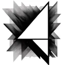 3 triangles tattoo design idea