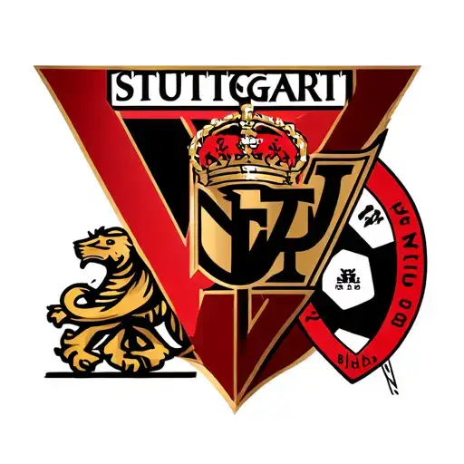 stuttgart vfb logo and Bilbao logo combined tattoo design idea