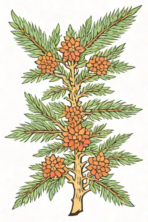 cedar of lebanon tattoo design idea
