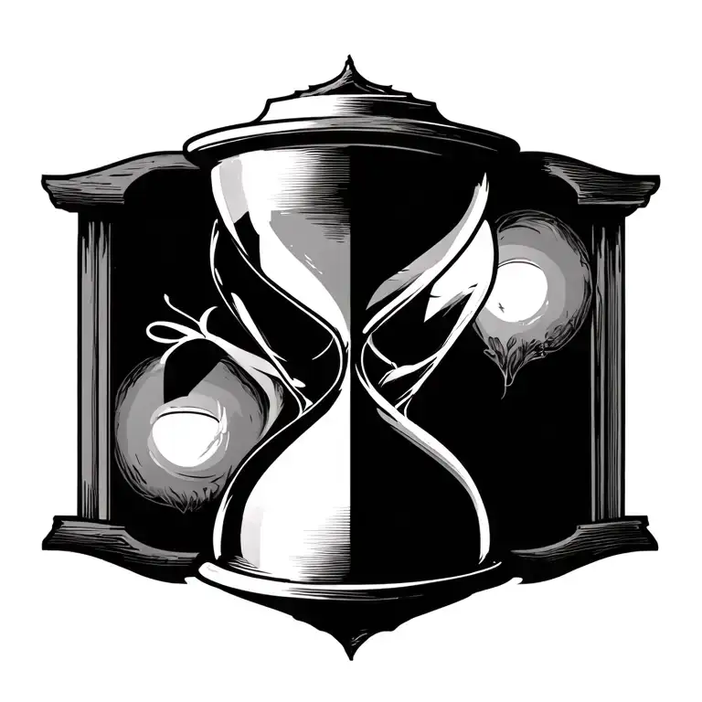 I see you like the latest visual with the wider, more prominent hourglass.Here is the finalized outline of the "Roman T tattoo design idea