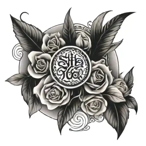 MAN daughets names Stella, Lola, Milla. trible ish design shoulder placment tattoo design idea