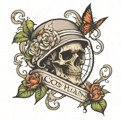 god's plan tattoo design idea