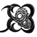 second wind element symbol tattoo design idea