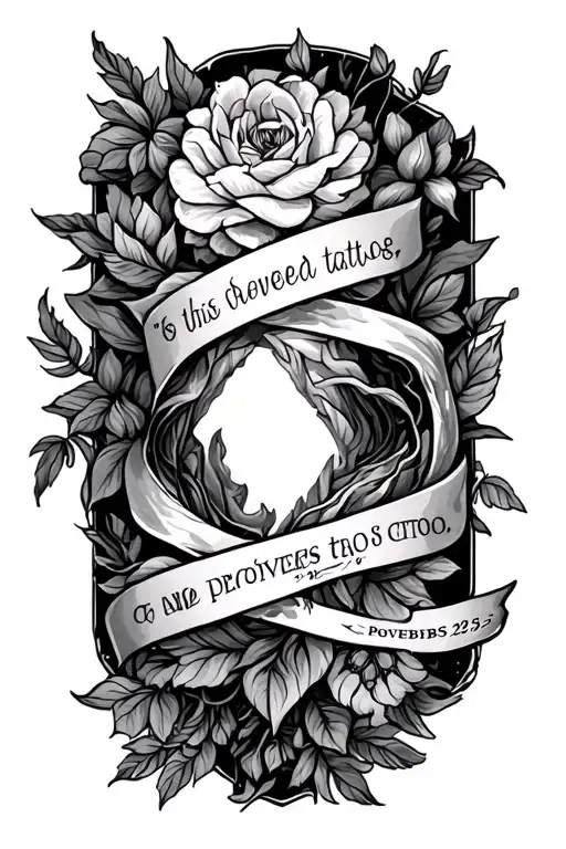 Proverbs 29:25 tattoo design idea
