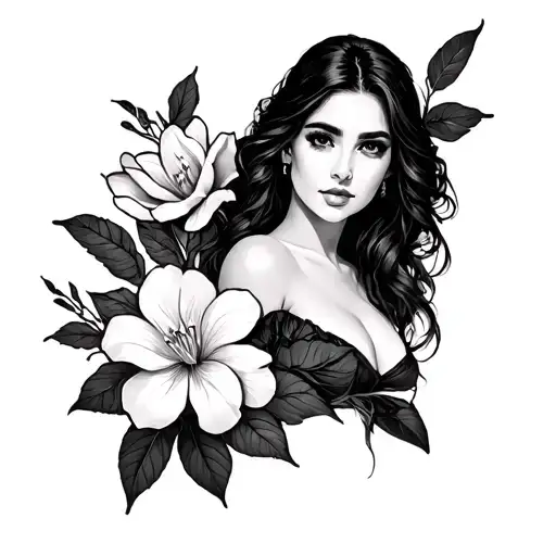 Jasmine tattoo design idea