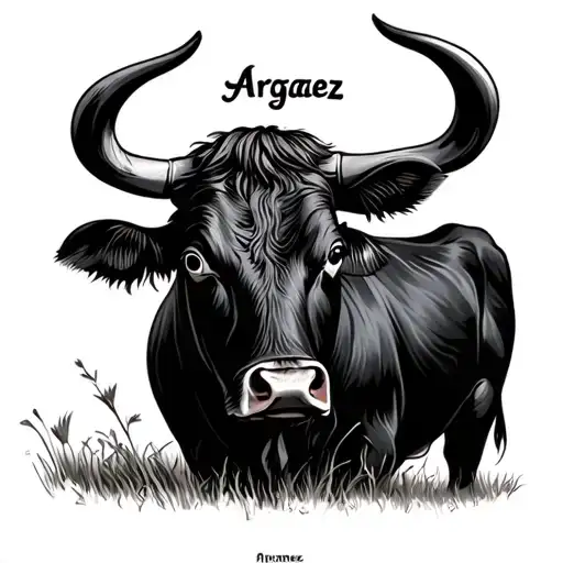 make a cattle brand with name "Argaez" tattoo design idea