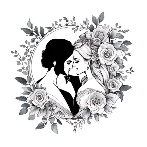 Wedding Anniversary tattoo design idea