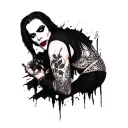 marilyn manson tattoo design idea