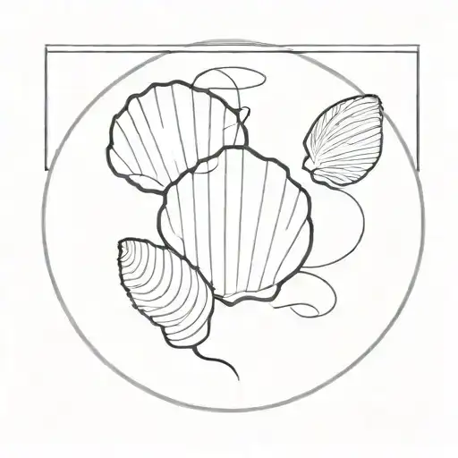 a line drawing of 3 small turles gathered in a circle (without circle line), photo facing top down to show the shell  tattoo design idea