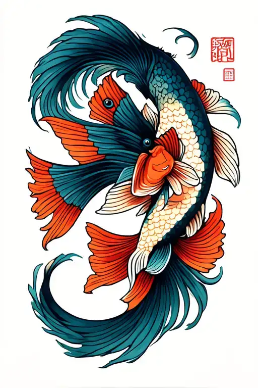 Christian fish symbol tattoo design idea