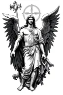 Saint Michael tattoo design idea