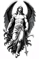Saint Michael tattoo design idea