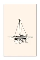 even keel sailboat tattoo design idea