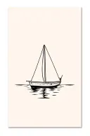 even keel sailboat tattoo design idea