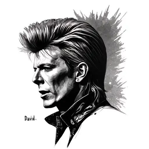 David Bowie tattoo design idea