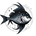 Pisces constellation tattoo design idea