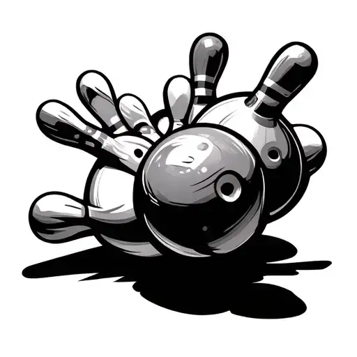 Bowling tattoo design idea