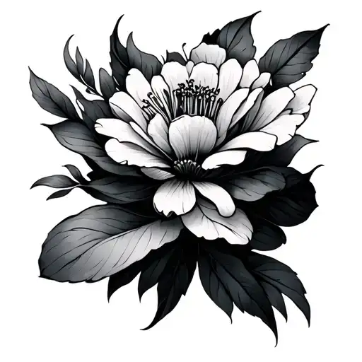 stave wit hsome notes floating tattoo design idea