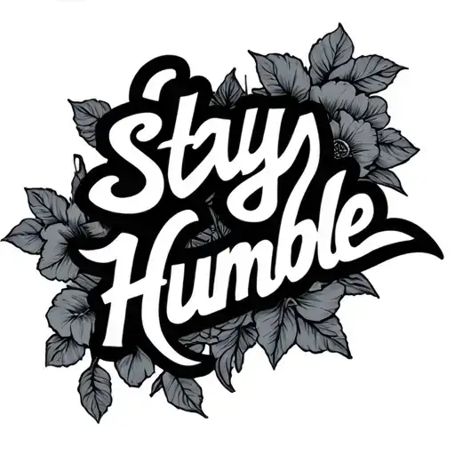 Stay Humble tattoo design idea