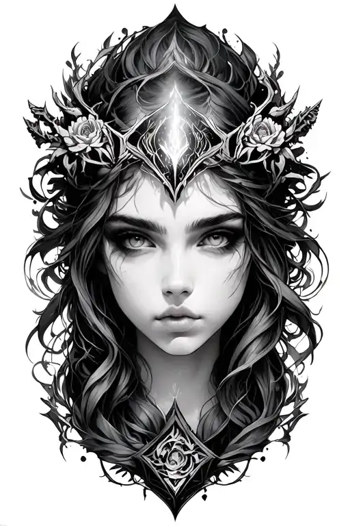 Malenia Elden Ring tattoo design idea