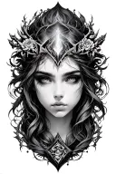 Malenia Elden Ring tattoo design idea