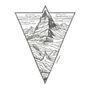 matterhorn mountain tattoo design idea