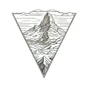 matterhorn mountain tattoo design idea