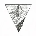 matterhorn mountain tattoo design idea