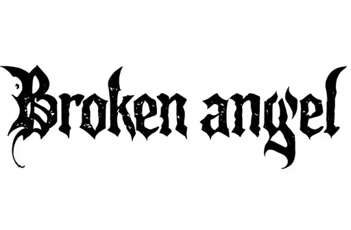 "Broken angel" tattoo design idea