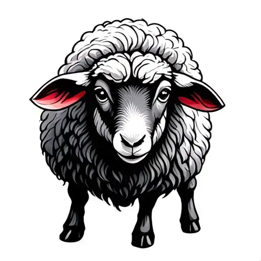 Lost Sheep tattoo design idea