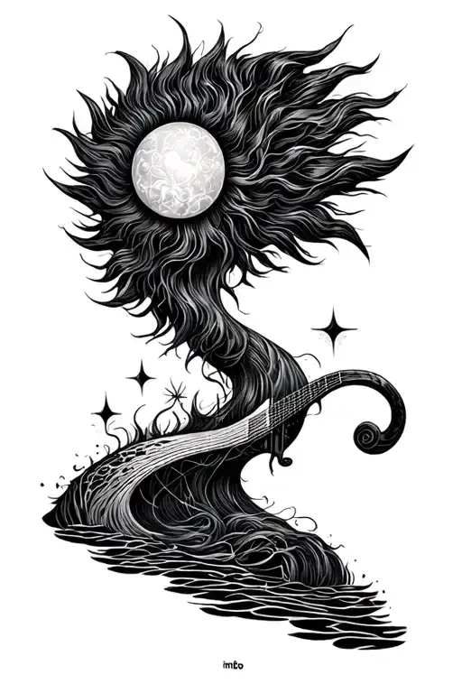 tame impala currents album tattoo design idea