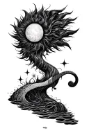 tame impala currents album tattoo design idea