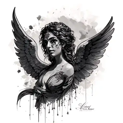 11h11,   Michael Angel , amour tattoo design idea