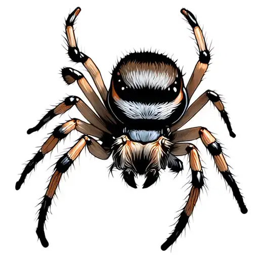 Jumping Spider tattoo design idea