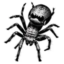 Jumping Spider tattoo design idea