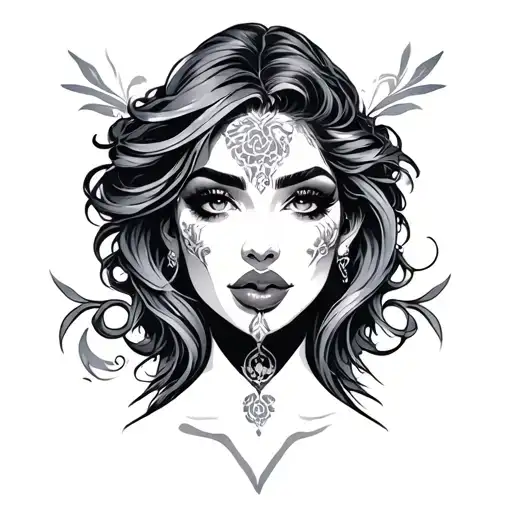 Shemale tattoo design idea