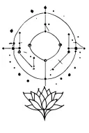 constellation of aries, Scorpio sign, lotus flower tattoo design idea