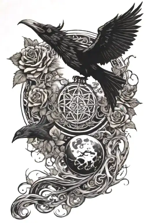 pyramideyeball,dragon,roses,tree of life,waterfall,moon,whale,nasty,raven, snakes,earth,mushrooms,marijuana  tattoo design idea