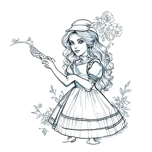 Alice in Wonderland, Dark, Rock and Metal Music, Vans tattoo design idea