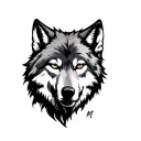 Lone Wolf tattoo design idea