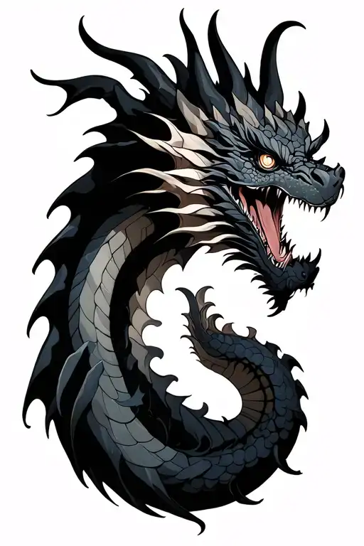 Dragon tattoo design idea
