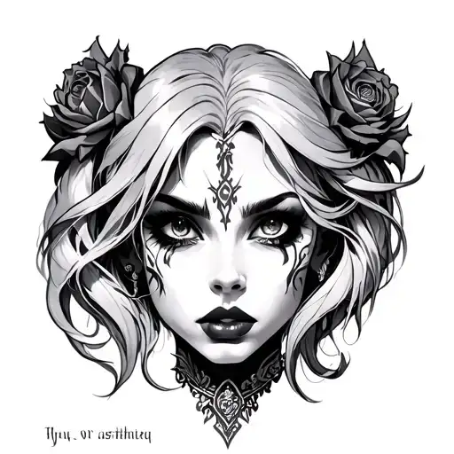 jinx from arcane tattoo design idea