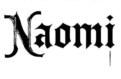 "Naomi" tattoo design idea