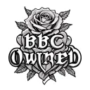"bbc owned" hearts and roses tattoo design idea