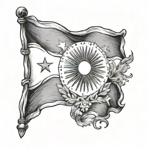 filipino flag tattoo design idea