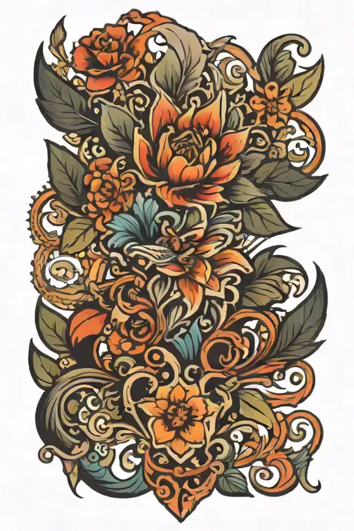 British Columbia province highlighted tattoo design idea