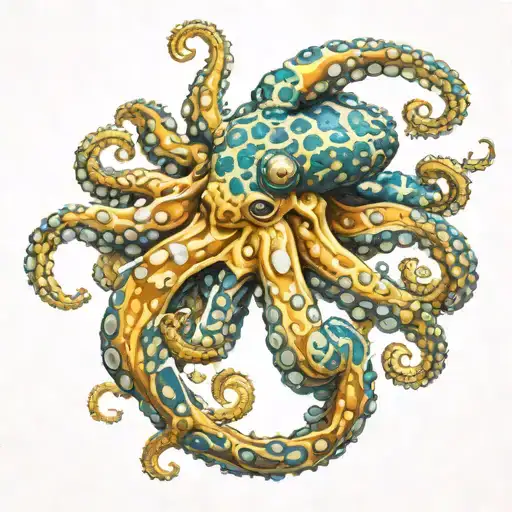 blue ringed octopus   tattoo design idea